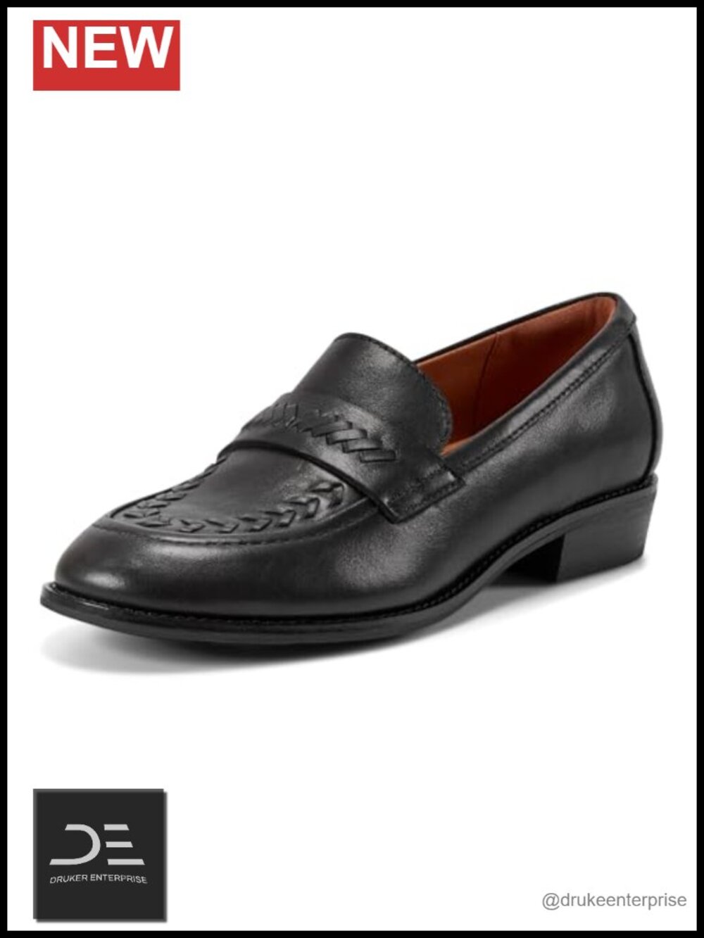 Women's Leather Pull-On Loafer with Cushioned Insole Flexible Sole